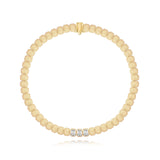 Emerald Cut Diamond Golden Bracelet