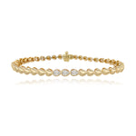 Pear Diamond Golden Bracelet