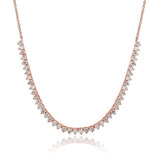 Three Prongs Diamond Chain Necklace