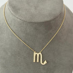 Zodiac Sign Diamond Necklace