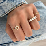 Star Of David Diamond Ring