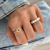 Star Of David Diamond Ring