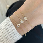 Tiny Pave Star of David Bracelet