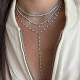 Marquise Diamond Lariat Necklace