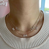 Multiple Diamond Names Necklace