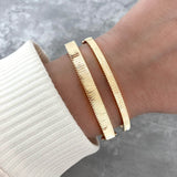 Fluted Gold Bangle