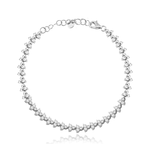 Trio Diamond Half Way Tennis Bracelet