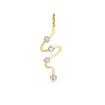 Wiggly Gold Multi Solitaire Charm