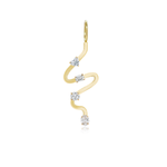 Wiggly Gold Multi Solitaire Charm