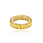 Gemstone Eternity Ring Emerald Cut