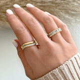 Wavy Dome Gold Ring