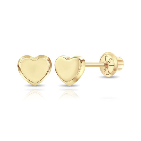 Baby Gold Heart Earring