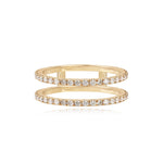 Pave Double Band Ring