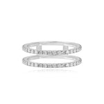 Pave Double Band Ring