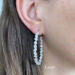 Oval Multi Shape Diamond Hoops