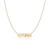 Cutout Name Chain Necklace