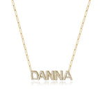 Large Diamond Name Necklace