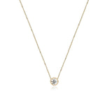 Small Solitaire Diamond Necklace