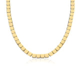 Large Golden Square Necklace