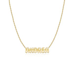 Cutout Name Chain Necklace