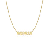 Cutout Name Chain Necklace