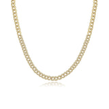 Small Diamond Cuban Link Necklace