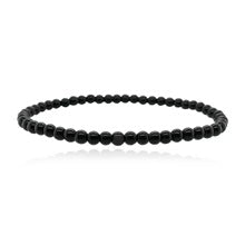 Small Onyx Bead Men Bracelet