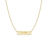 Cutout Name Chain Necklace