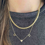 Golden Pear Tennis Necklace