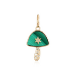 Stone Mushroom Center Star Charm