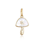 Stone Mushroom Center Star Charm