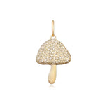 Small Pave Mushroom Charm