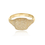 Pave Signet Ring