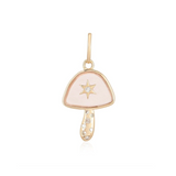 Stone Mushroom Center Star Charm