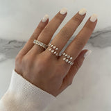 White Topaz Eternity Ring