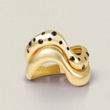 Stackable Dome Gold Wave Ring