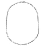 Crown Setting Diamond Tennis Necklace