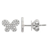 Pave Butterfly Stud