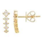 Five Diamond Climber Earring