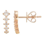 Five Diamond Climber Earring