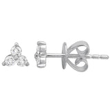 Trio Diamond Stud Earring