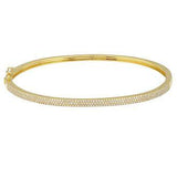 Three Line Pave Bangle