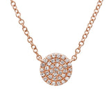 Diamond Disc Necklace