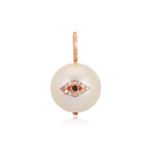 Evil Eye on Pearl Charm