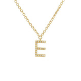 Uppercase Pave Initial Necklace