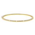 Thin Pave with Spikes Bangle