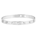 Clip On Round Diamond Bangle