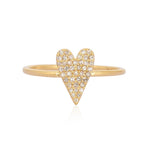 Pave Heart Ring