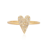 Pave Heart Ring