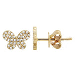 Pave Butterfly Stud